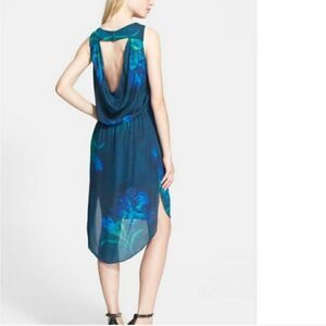Haute Hippie Sleeveless Silk Cowl Open Draped Back‎ Cocktail Dress XS